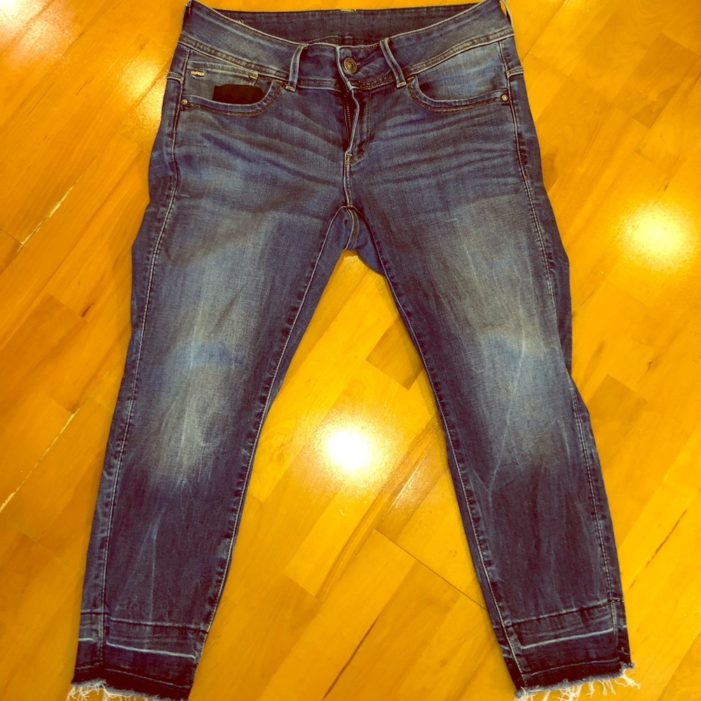 G-Star RAW women’s Lynn Mid Waist Skinny Jeans